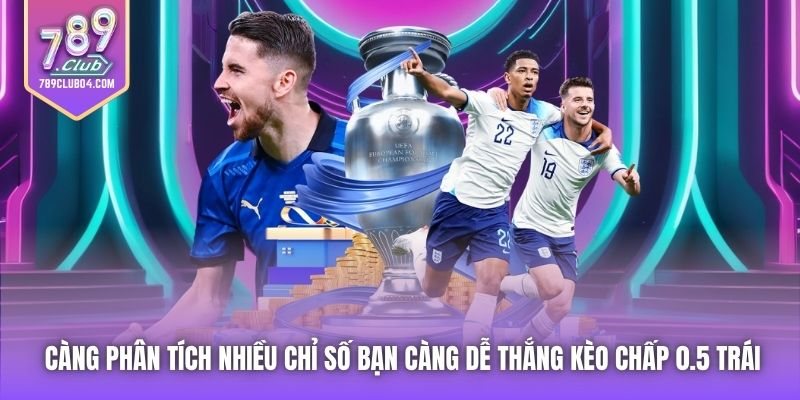 Càng phân tích nhiều chỉ số bạn càng dễ thắng kèo chấp 0.5 trái